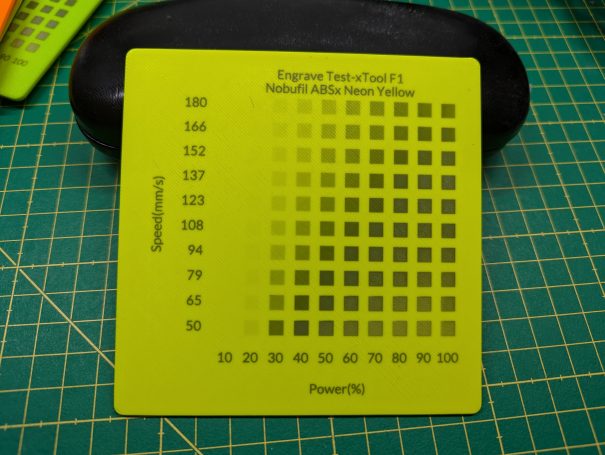 Lasertest mit xTool F1 zur Beschriftung